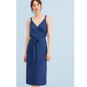 Everlane Go Weave Tank Wrap Dress | Blue